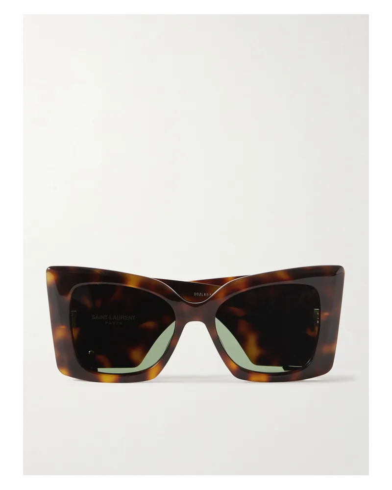 Saint Laurent Blaze Oversized-sonnenbrille Horn