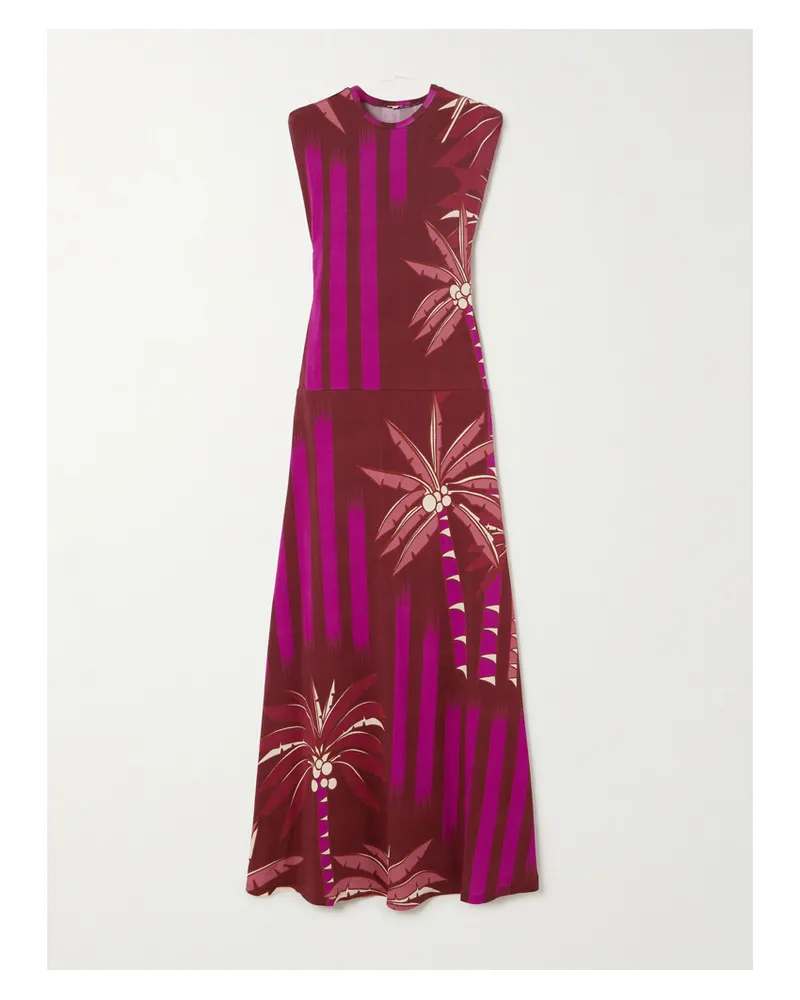 Johanna Ortiz Net Sustain Carnaval Costero Maxikleid Aus Bedrucktem Stretch-jersey - Rot Rot