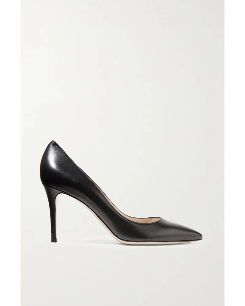 Gianvito Rossi 85 Pumps aus Leder Schwarz