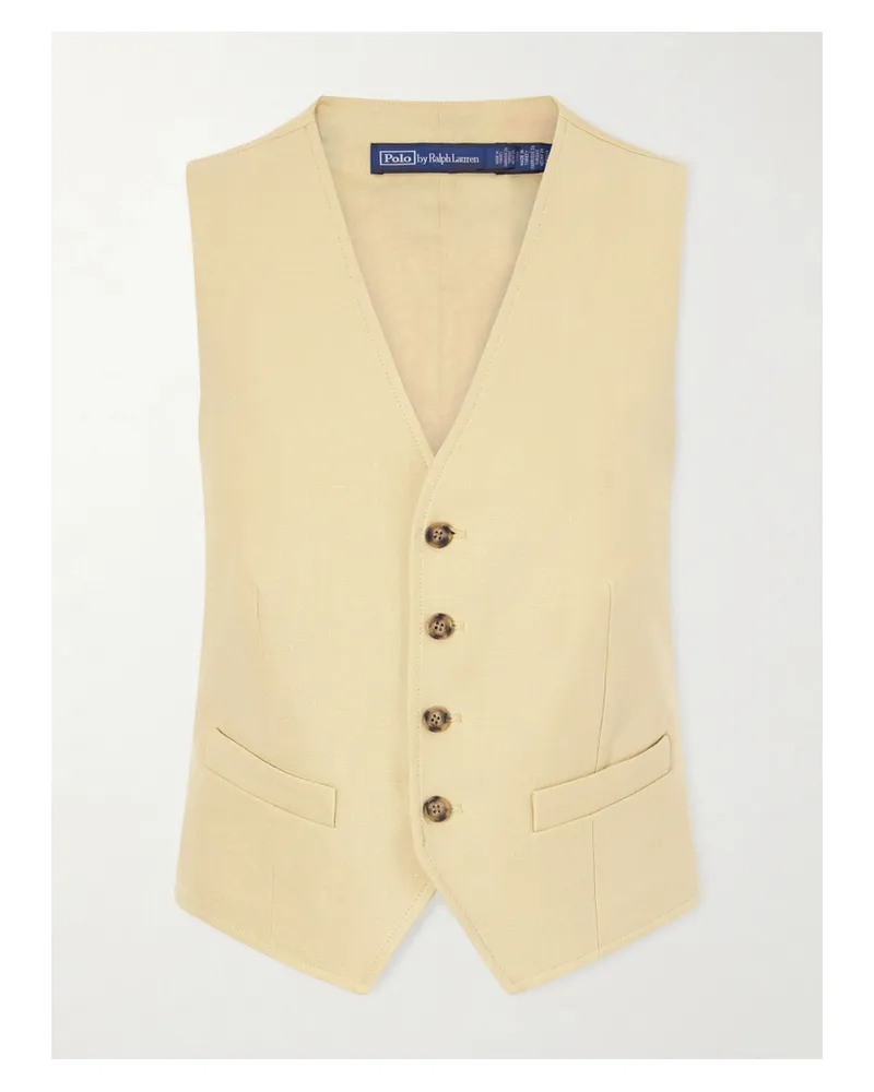 Ralph Lauren Hemp And Cotton-voile Vest - Brown Brown