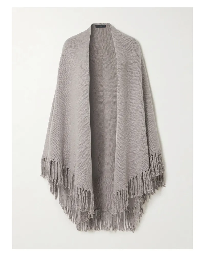 arch4 Fringed Cashmere Wrap - Gray Gray