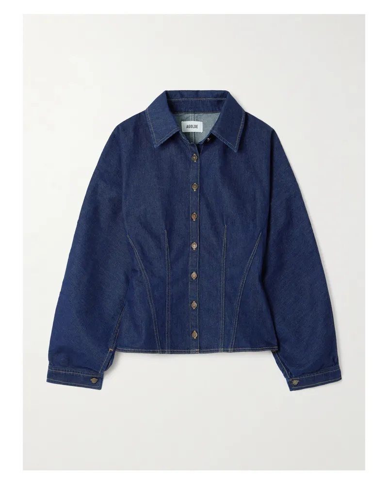 AGOLDE Devon Denim Shirt - Blue Blue