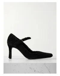 Loulou Studio Kelly Mary-jane-pumps aus Shearling Schwarz