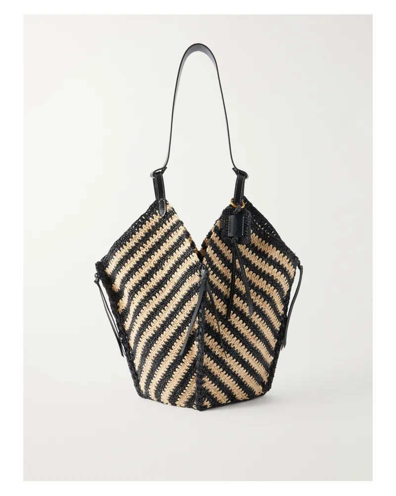 Isabel Marant Tampa Raffia Tote Bag - Black Black