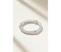 Lyra Ring aus 18 Karat Weiß mit Diamanten