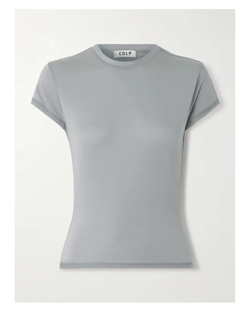 CDLP Stretch-lyocell T-shirt - Gray Gray