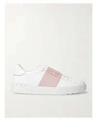 Valentino Garavani Open Zweifarbige Sneakers aus Leder Pink