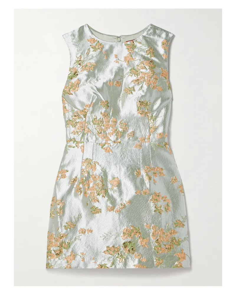 STAUD Garden Minikleid Aus Metallic-brokat Metallic