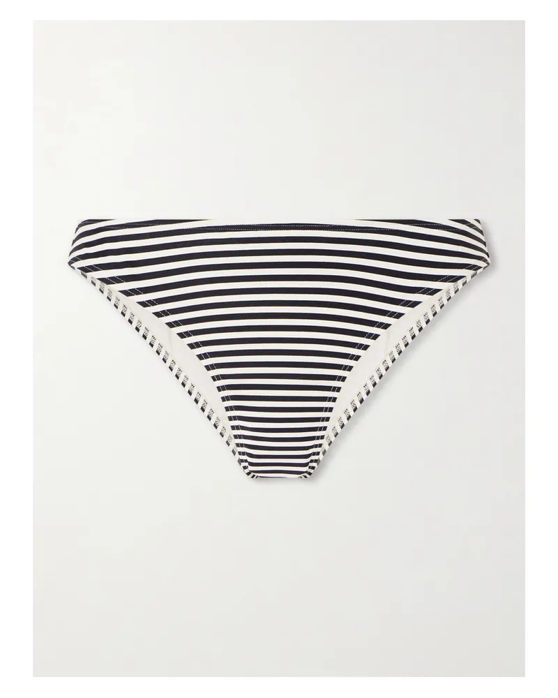 Nili Lotan Striped Bikini Briefs - Black Black