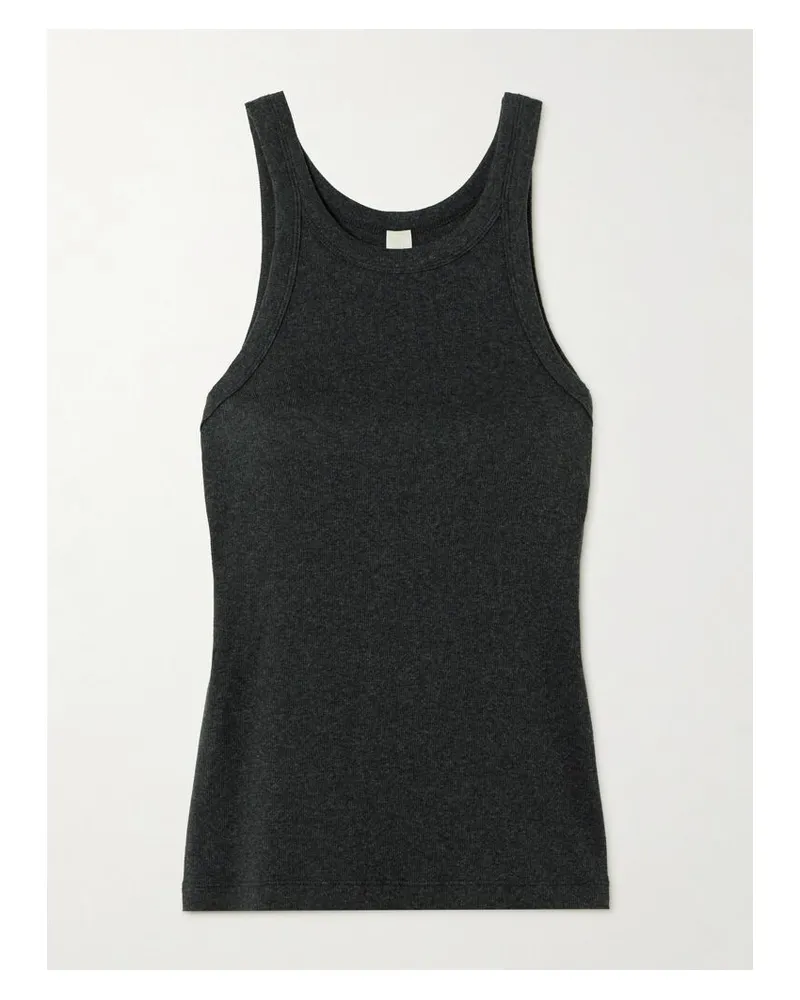 Totême Tanktop Aus Geripptem Jersey Aus Einer Biobaumwollmischung - Grau Grau