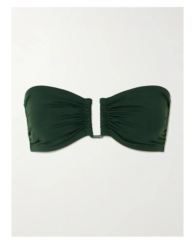 Eres Les Essentiels Show Bandeau Bikini Top - Green Green