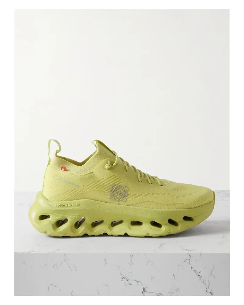 Loewe On Cloudtilt Sneakers Aus Recyceltem Stretch-strick - Grün Grün