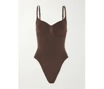 Seamless Sculpt Strapless Thong Bodysuit – Clay – String-body - Cocoa