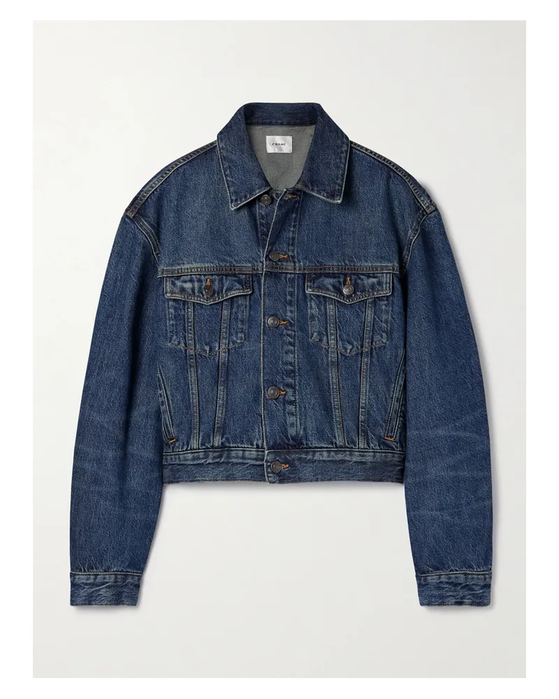 Frame Denim The Curve Denim Jacket - Blue Blue