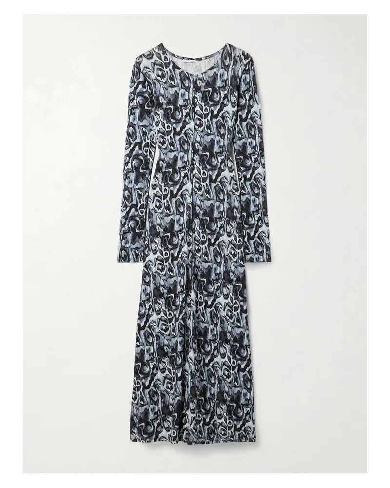 Proenza Schouler Atlas Maxikleid Aus Stretch-jersey Mit Print - Blau Blau