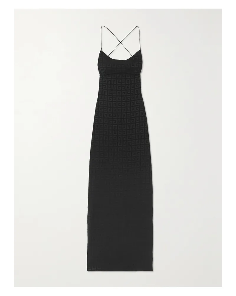 Givenchy Robe Aus Jacquard - Schwarz Schwarz