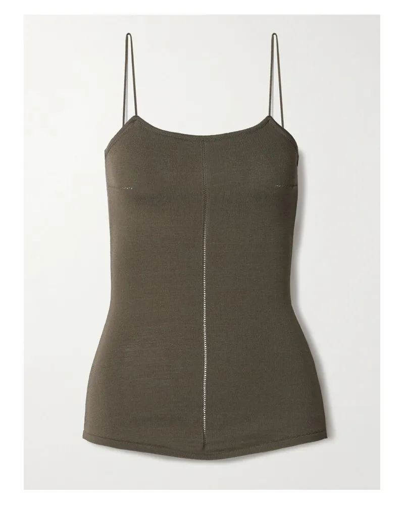 Christophe Lemaire Tanktop Aus Strick - Grün Grün