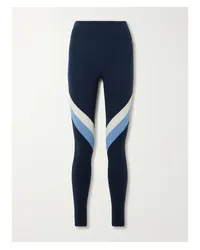 WE NORWEGIANS Voss Leggings aus Piqué aus einer Merinowollmischung Blau