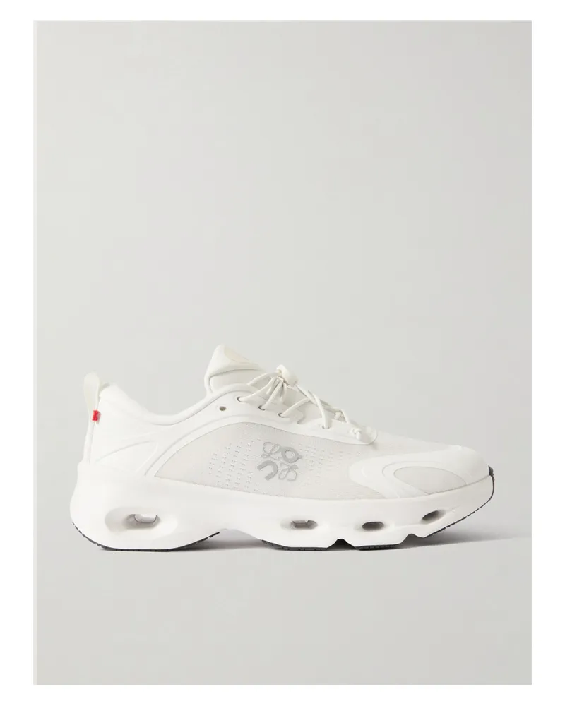 Loewe On Cloud Sneakers Aus Recyceltem Mesh Mit Gummibesätzen - Weiß Weiß
