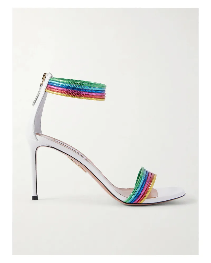 Aquazzura Sway 85 Metallic Sandals - Multi Multi
