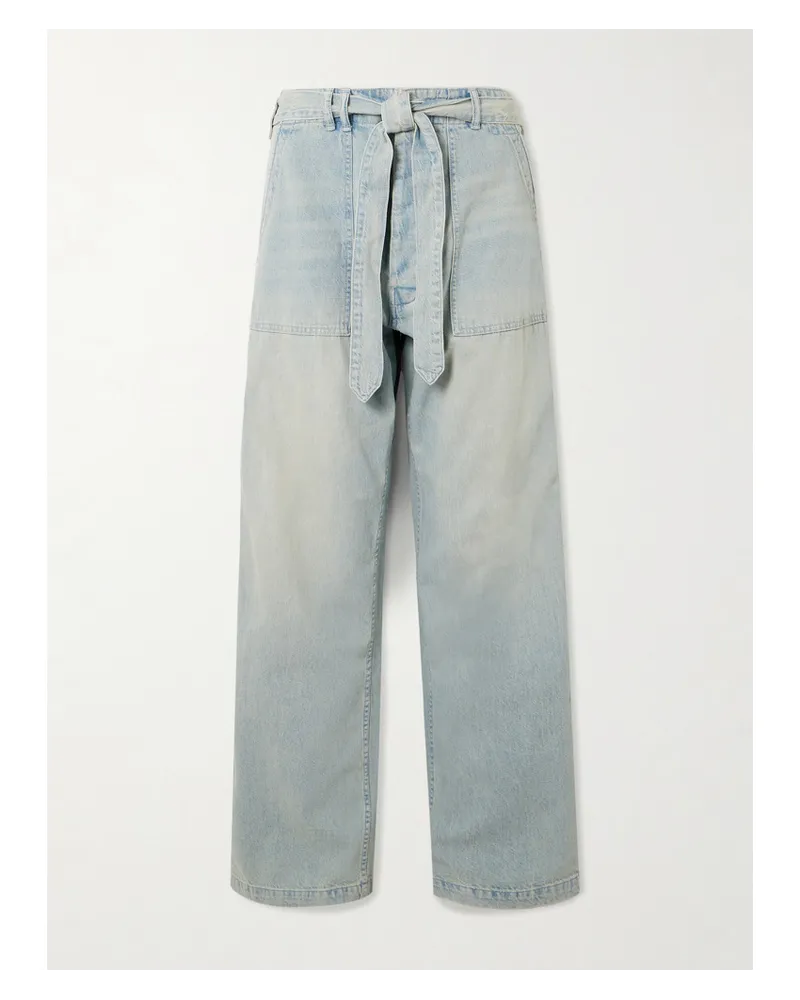 R13 Hoch Sitzende Jeans Blau