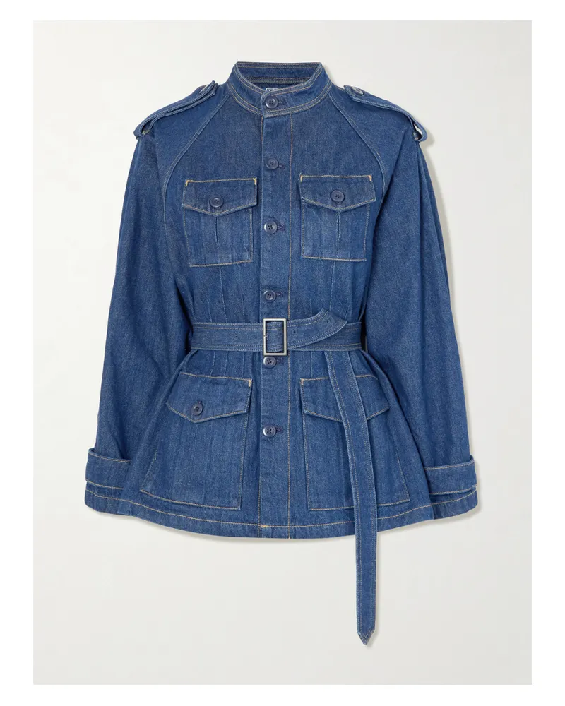Ralph Lauren Belted Denim Jacket - Blue Blue