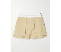 Shorts aus Baumwolldrillich