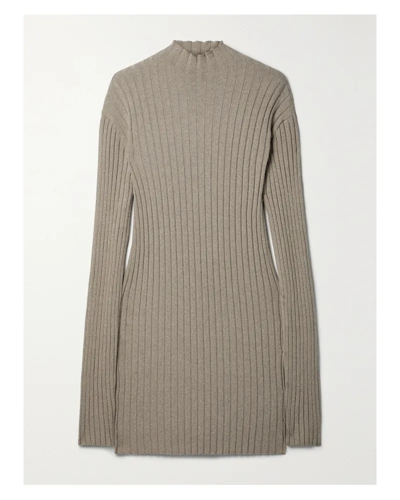 The Row Deidree Pullover Aus Gerippter Seide - Braun Braun