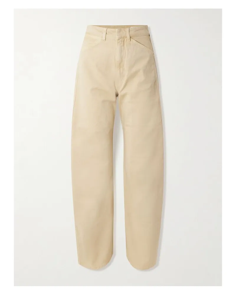 Christophe Lemaire Hoch Sitzende Barrel-jeans - Gelb Gelb