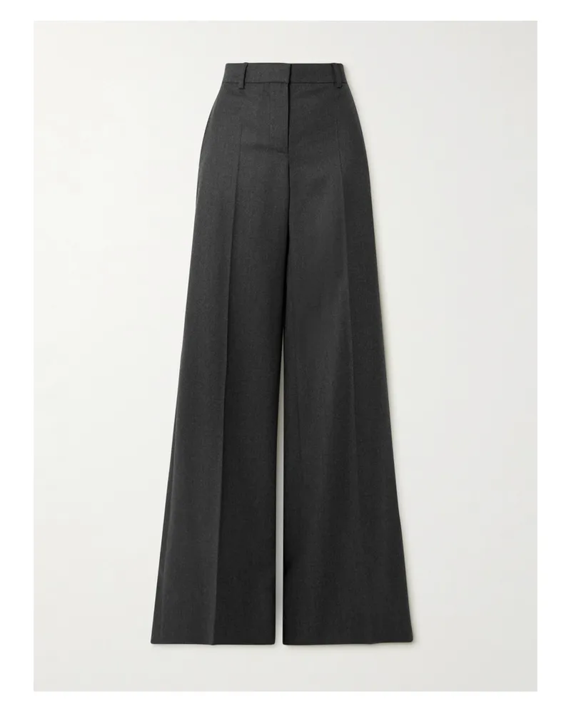 Stella McCartney Schlaghose Aus Wollfilz - Grau Grau