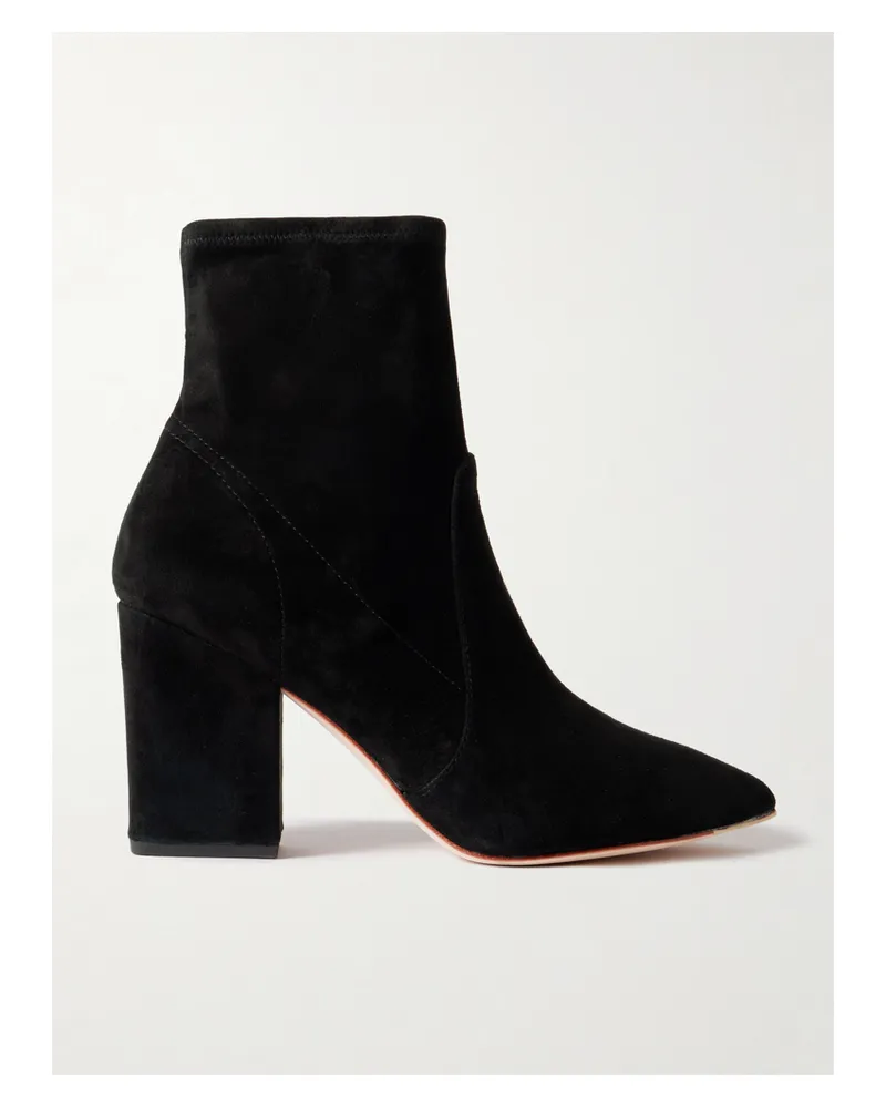 Loeffler Randall Isla Suede Ankle Boots - Black Black