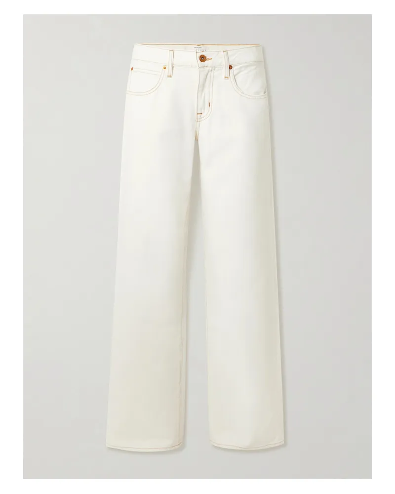 SLVRLAKE Lexi Tief Sitzende Jeans Mit Weitem Bein - Weiß Weiß