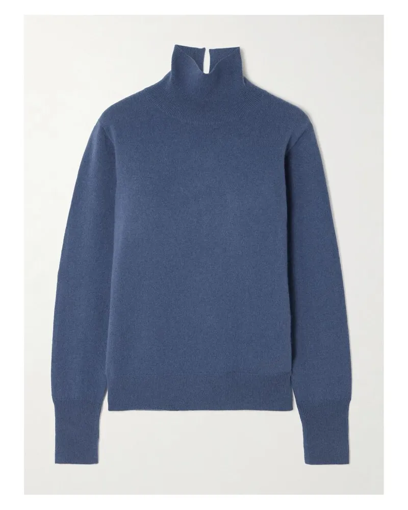Joseph Cashair Pullover Aus Kaschmir Mit Stehkragen - Blau Blau
