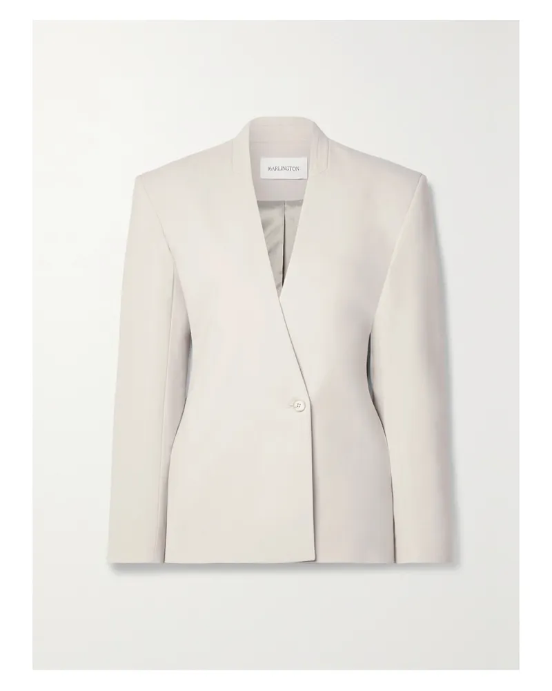 16ARLINGTON Elinor Blazer Aus Webstoff - Wollweiß Wollweiß