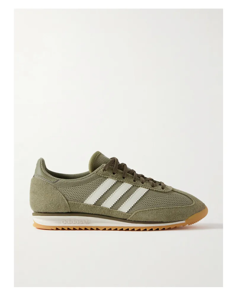 adidas Sl 72 Og Sneakers Aus Mesh Mit Veloursleder- Und Lederbesätzen - Grün Grün