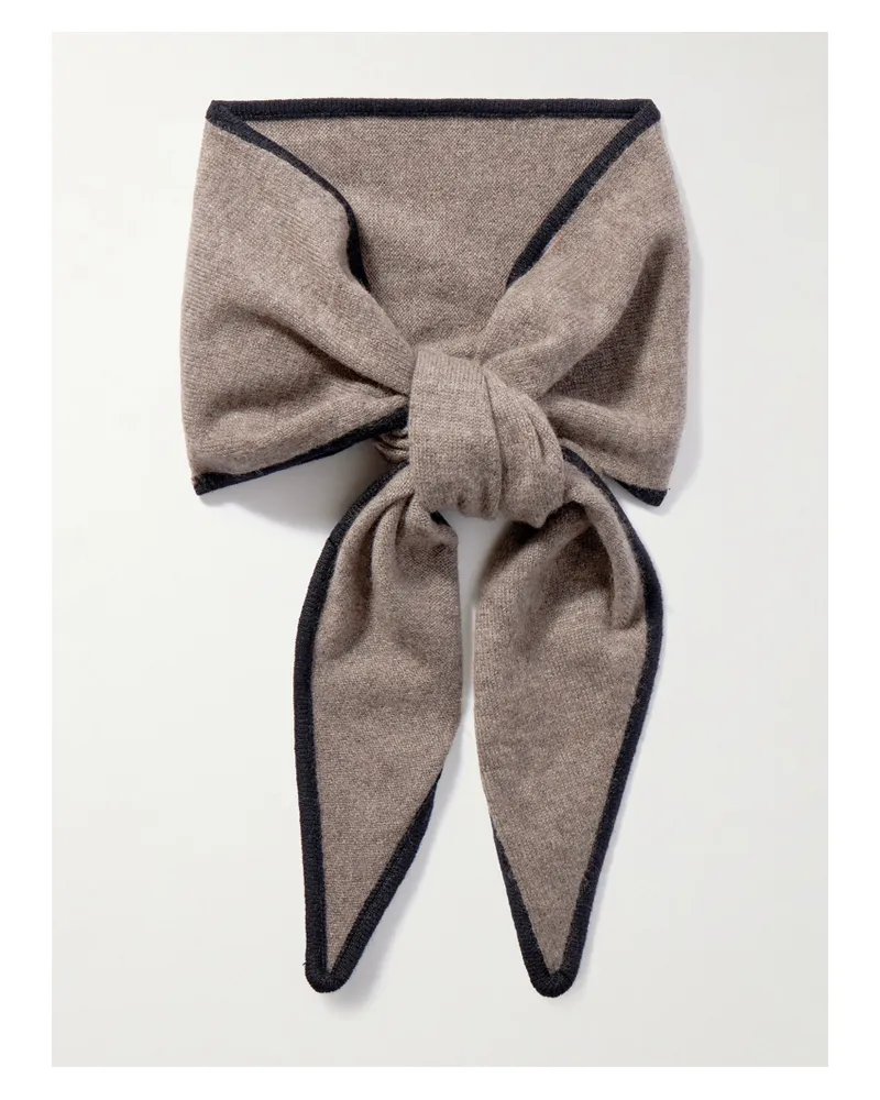 Lisa Yang Chelsea Cashmere Scarf - Neutrals Neutrals