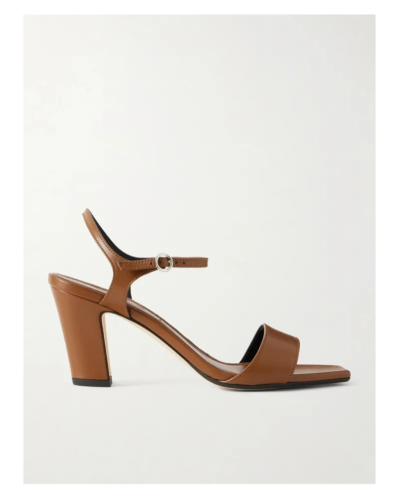 aeyde Imogen Leather Sandals - Brown Brown