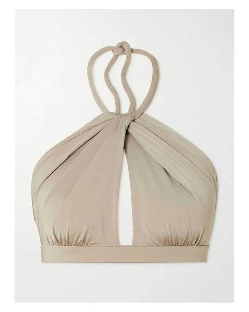 Max Mara Alinda Neckholder-bikini-oberteil - Neutral Neutral