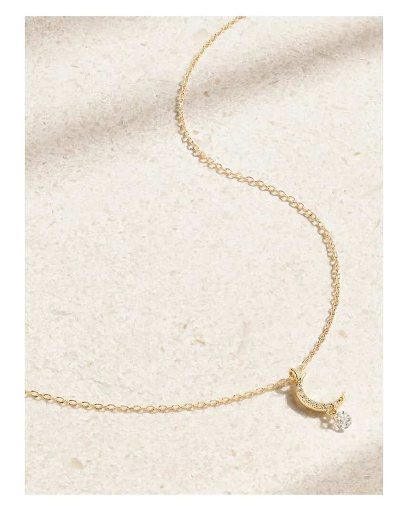 PERSEE Séléné Kette Aus 18 Karat Gold Mit Diamanten Gold