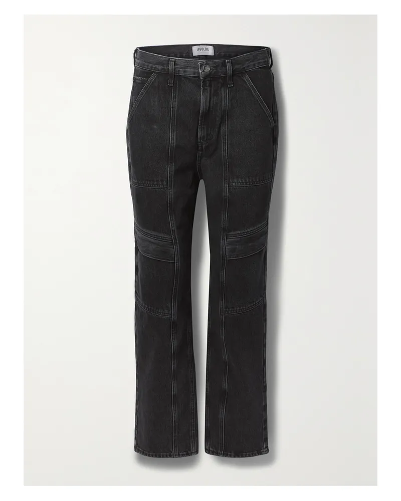 AGOLDE Net Sustain Cooper Hoch Sitzende Jeans Mit Geradem Bein Aus Bio-denim - Schwarz Schwarz