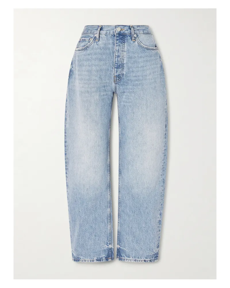 Anine Bing Fritz Hoch Sitzende Barrel-jeans - Blau Blau