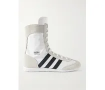 Japan H Sneakers Aus Canvas Mit Besätzen Aus Veloursleder - Weiß