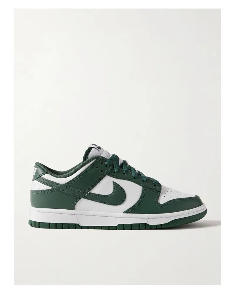 Nike Dunk Low Sneakers Aus Leder - Grün Grün