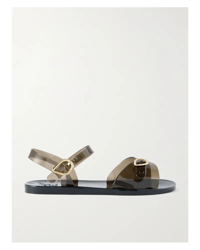 Ancient Greek Sandals Irini Recycled-pvc Slingback Sandals - Black Black