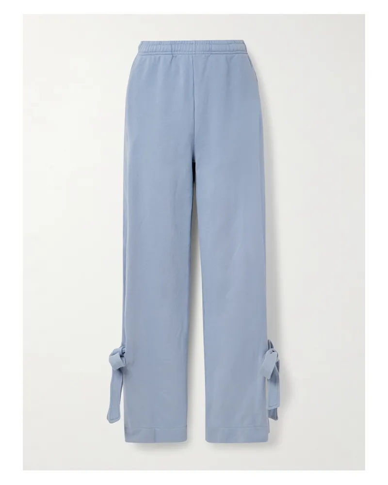 J.W.Anderson Jogginghose Mit Geradem Bein Aus Baumwoll-jersey Mit Knoten - Blau Blau