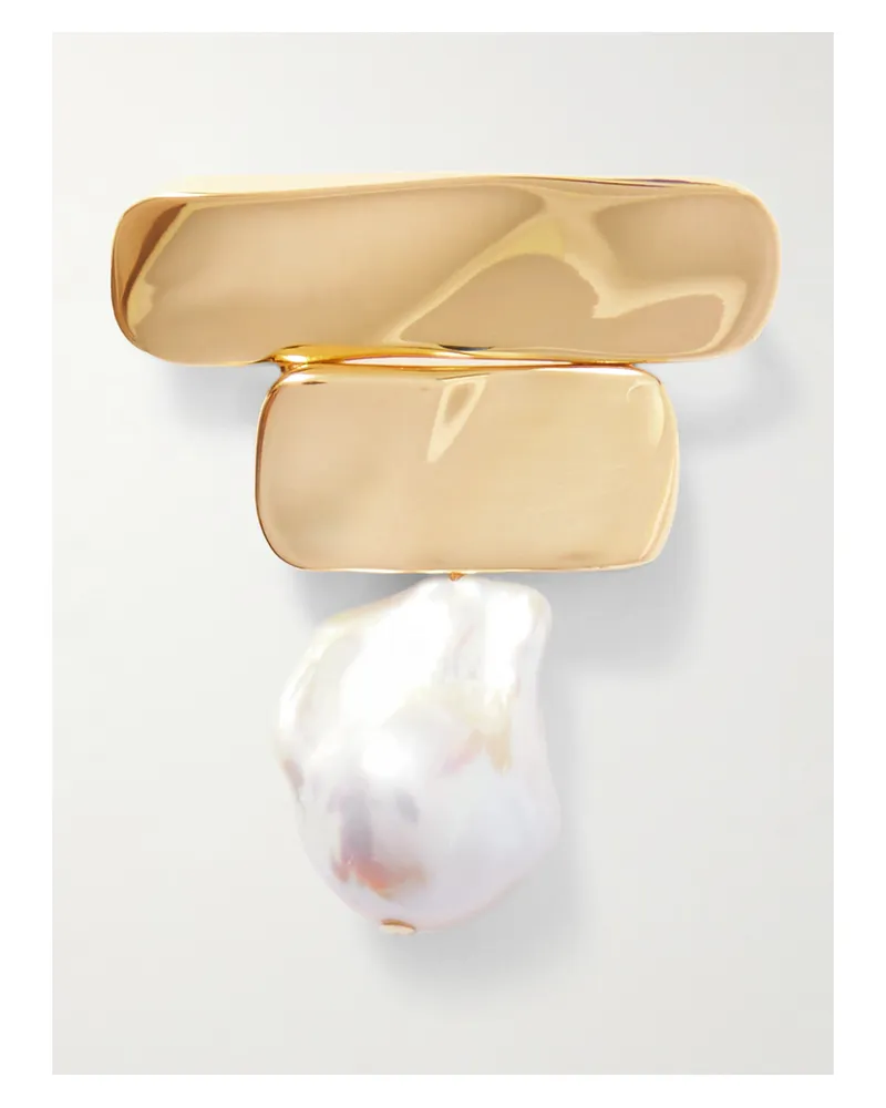 AGMES Ilona Armband Aus Recyceltem Gold-vermeil Mit Perlen Gold