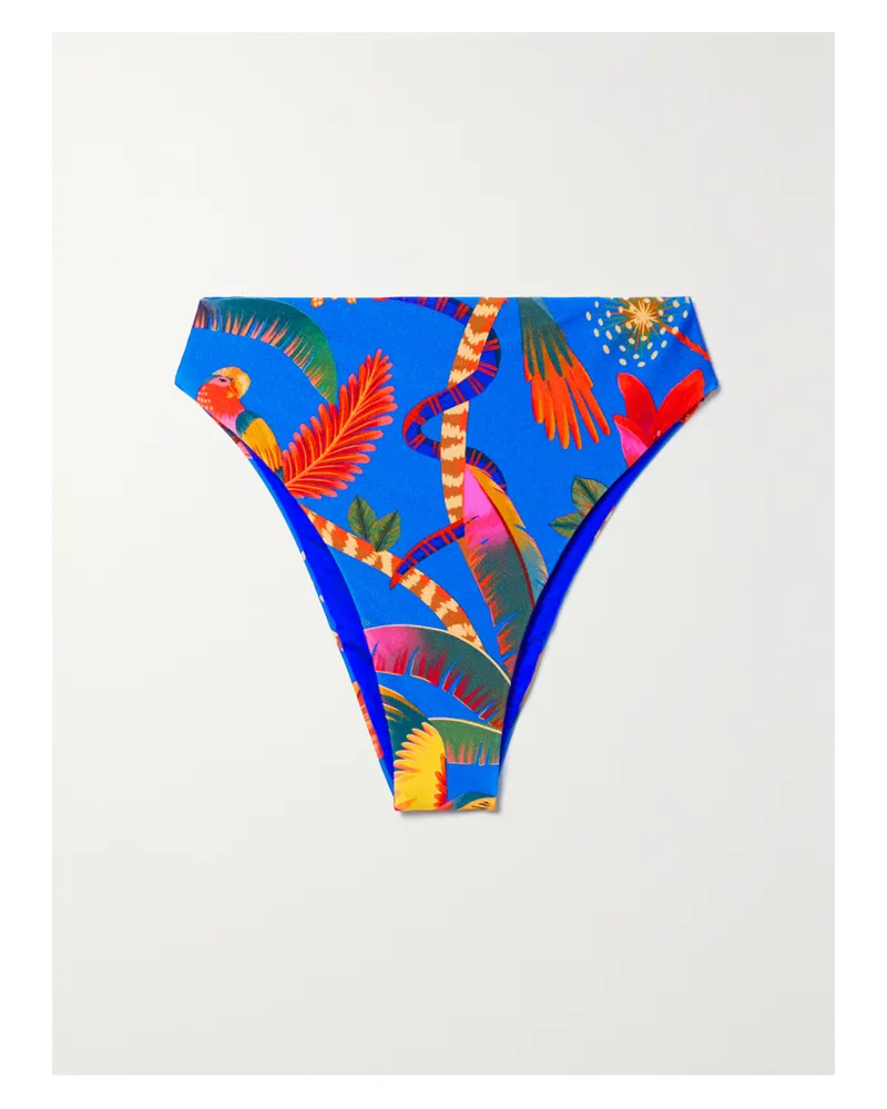 FARM Rio Bedrucktes Bikini-höschen - Blau Blau