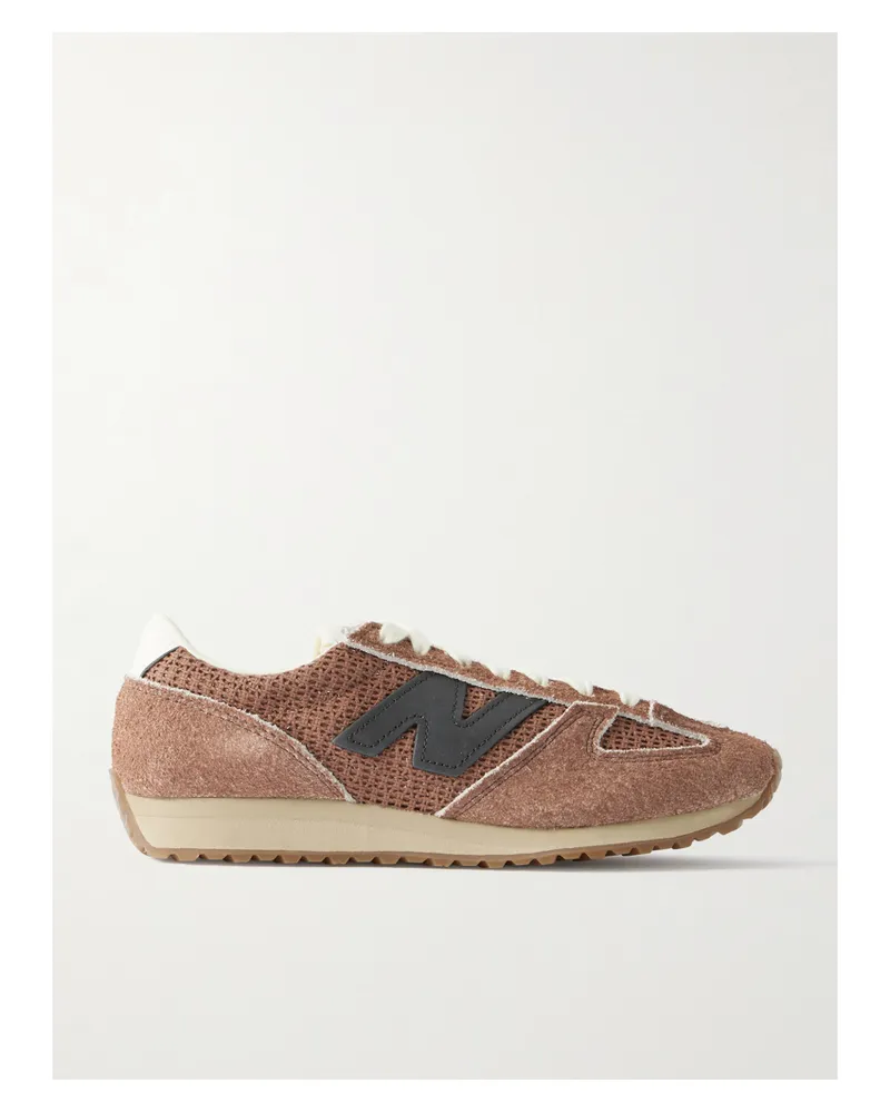 New Balance 471 Sneakers Aus Veloursleder Und Webstoff Mit Lederbesätzen - Braun Braun