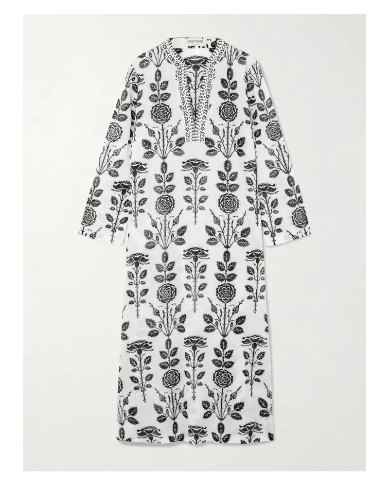 Emporio Sirenuse Giada Kaftan Aus Bedrucktem Baumwoll-voile - Mehrfarbig Mehrfarbig