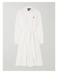 Ralph Lauren Wimbledon Hemdblusenkleid aus Baumwoll-oxford Weiß